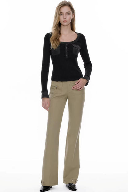 Henry Collar Knit Top