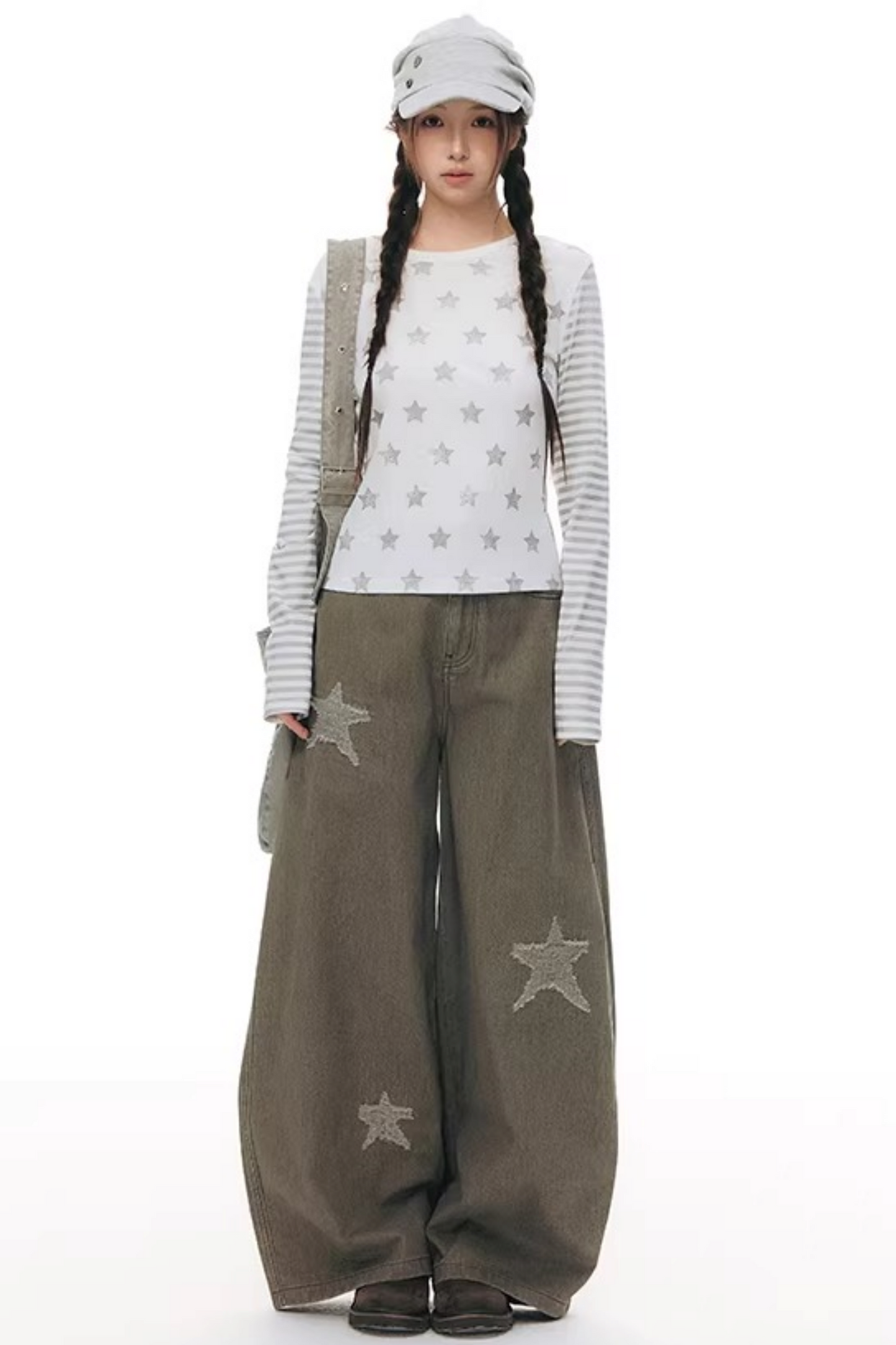 빈티지 패치워크 캔버스 가방