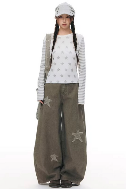 빈티지 패치워크 캔버스 가방