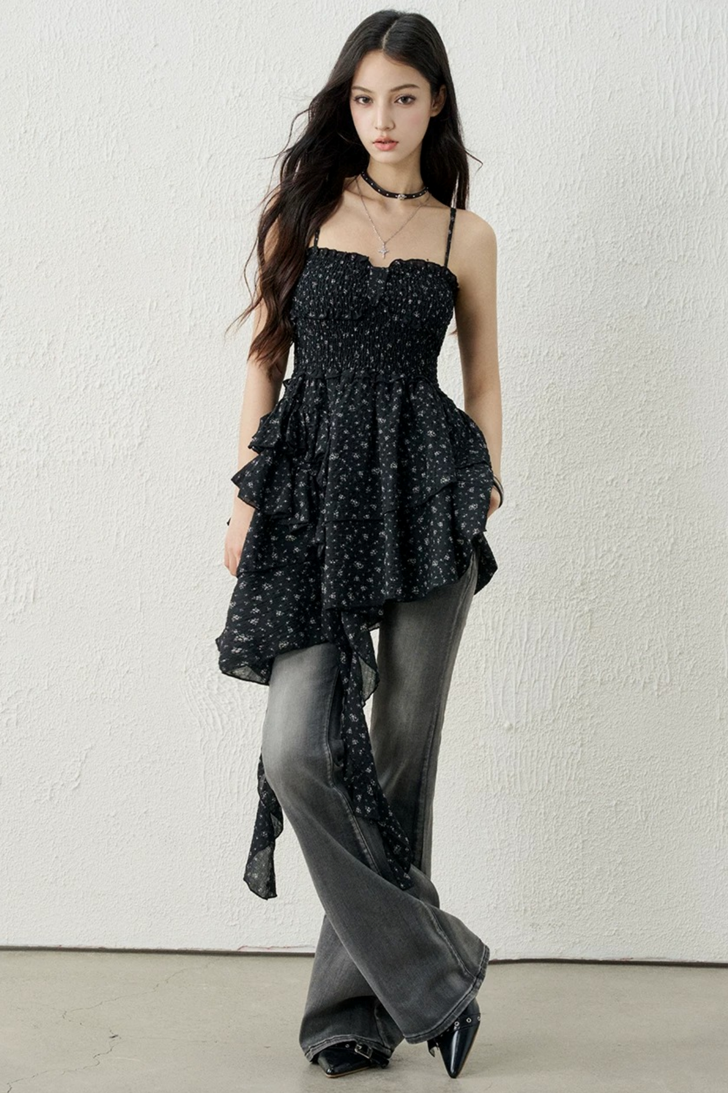 Irregular Floral Camisole
