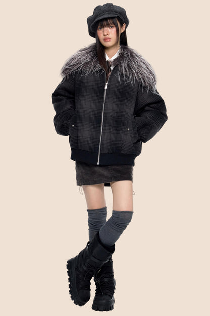 Shawl Plaid Cotton Jacket