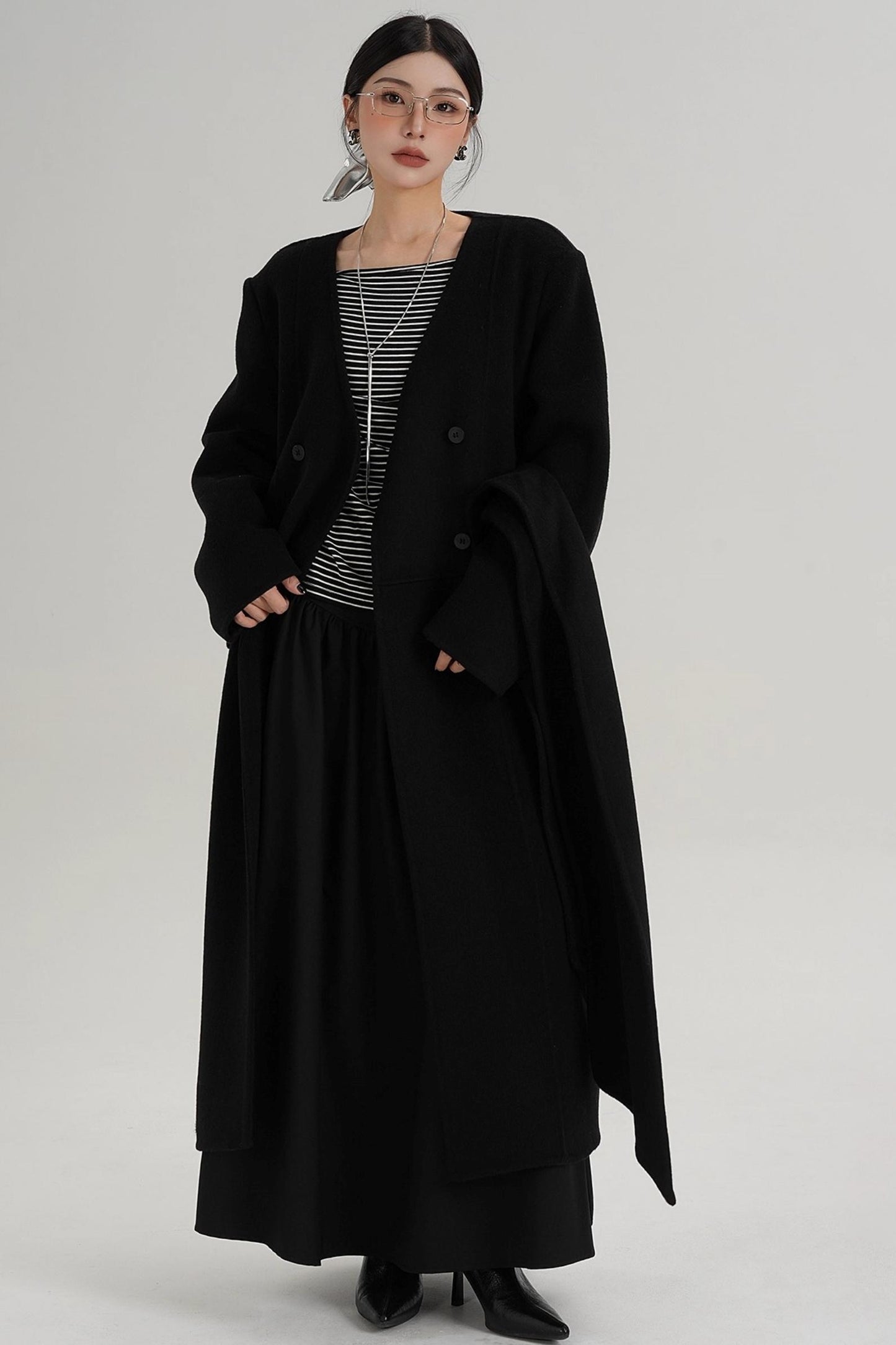Wool Reversible Coat