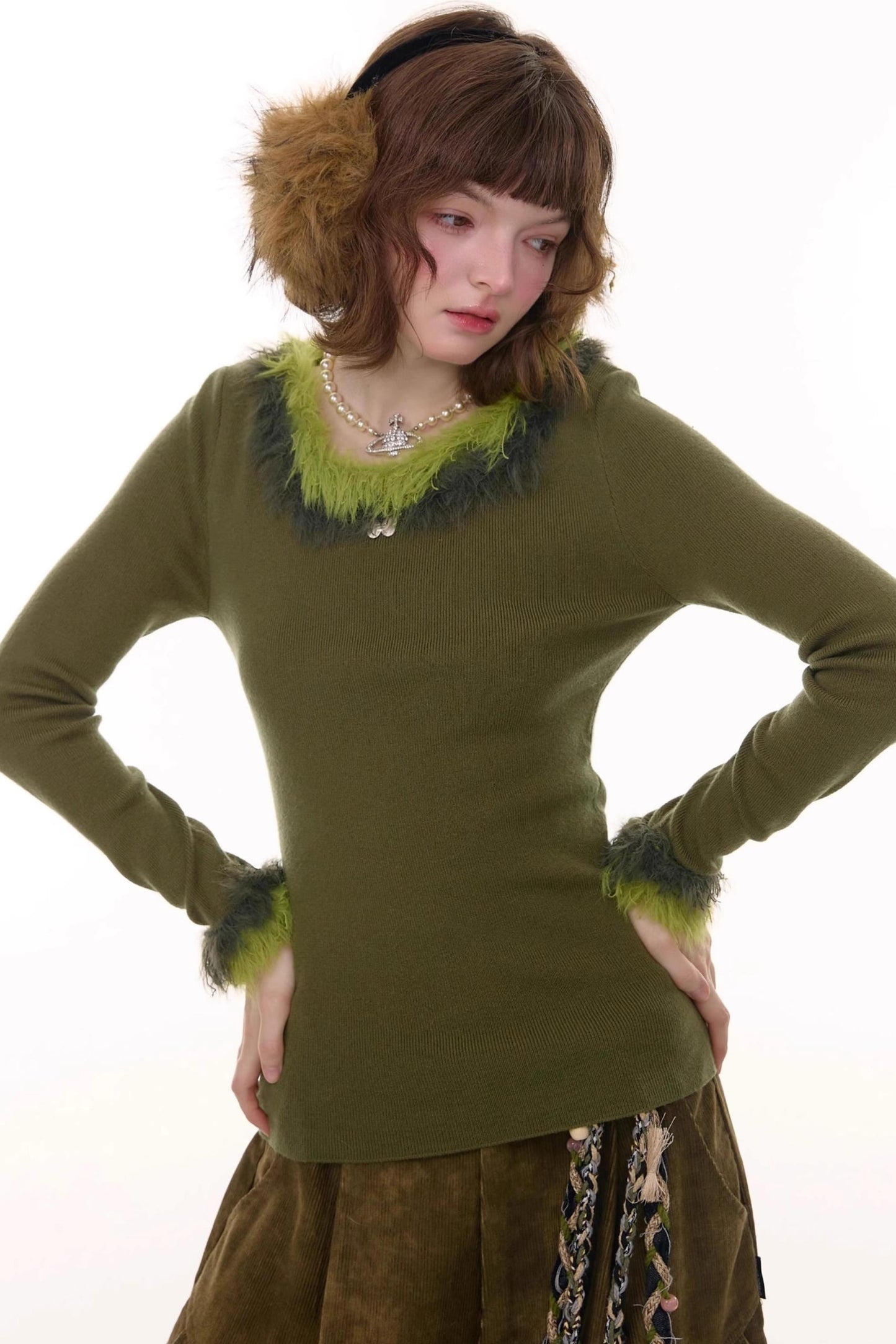 American Retro Knitted Sweater