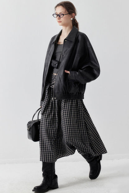 Chic Check A-Line Skirt