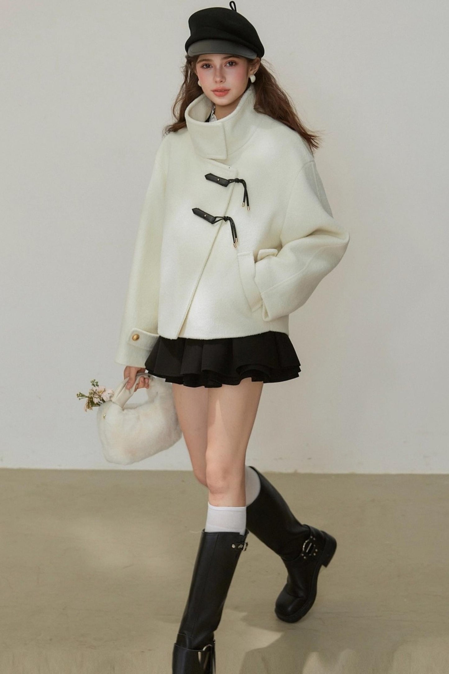 Winter Wool Cocoon Jacket