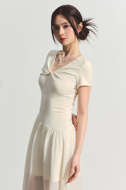 Twist Summer A-Line Dress