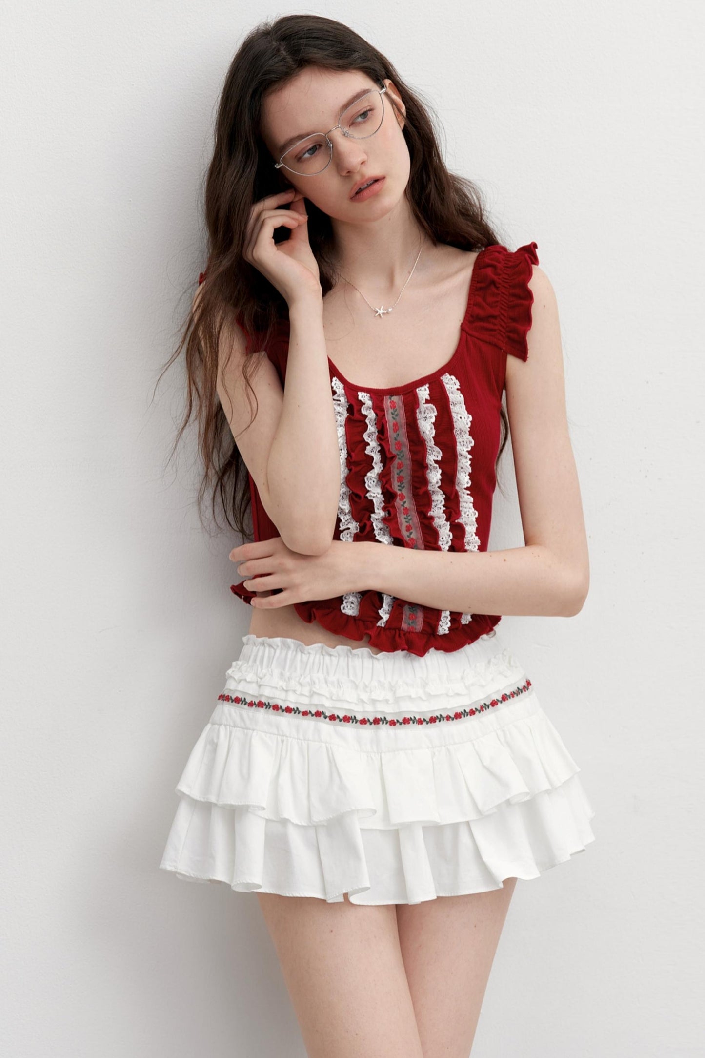 Vintage Embroidered Half Skirt