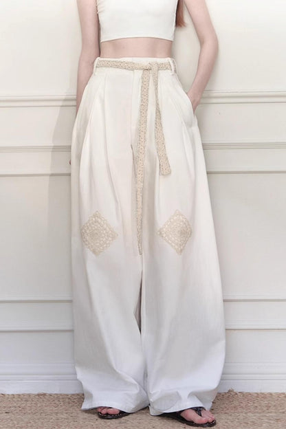 Grandmothers Crochet Wide-Leg Pants
