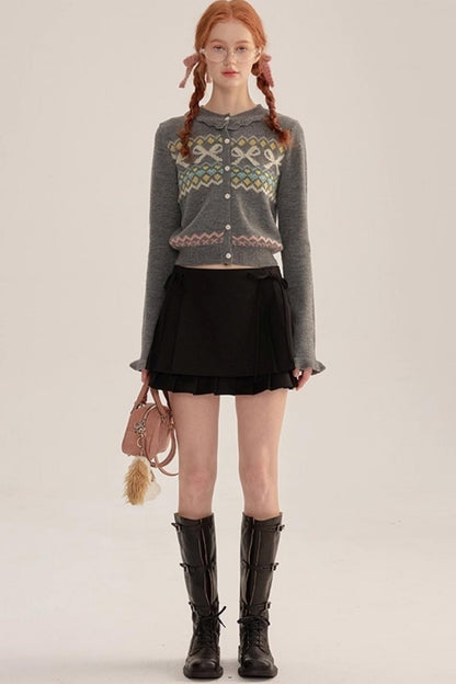 Bow Tie A-Line Skirt