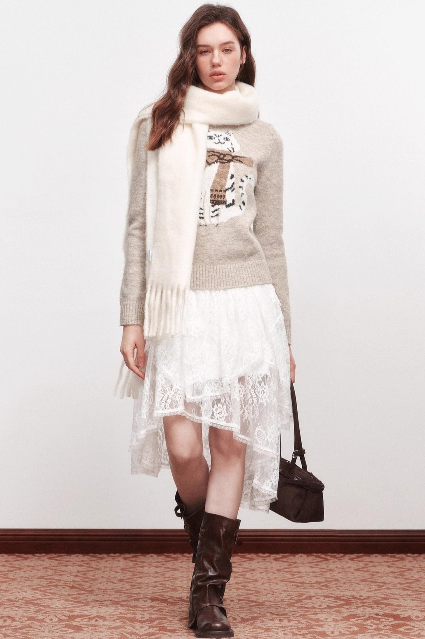 Kitten Crew Neck Sweater