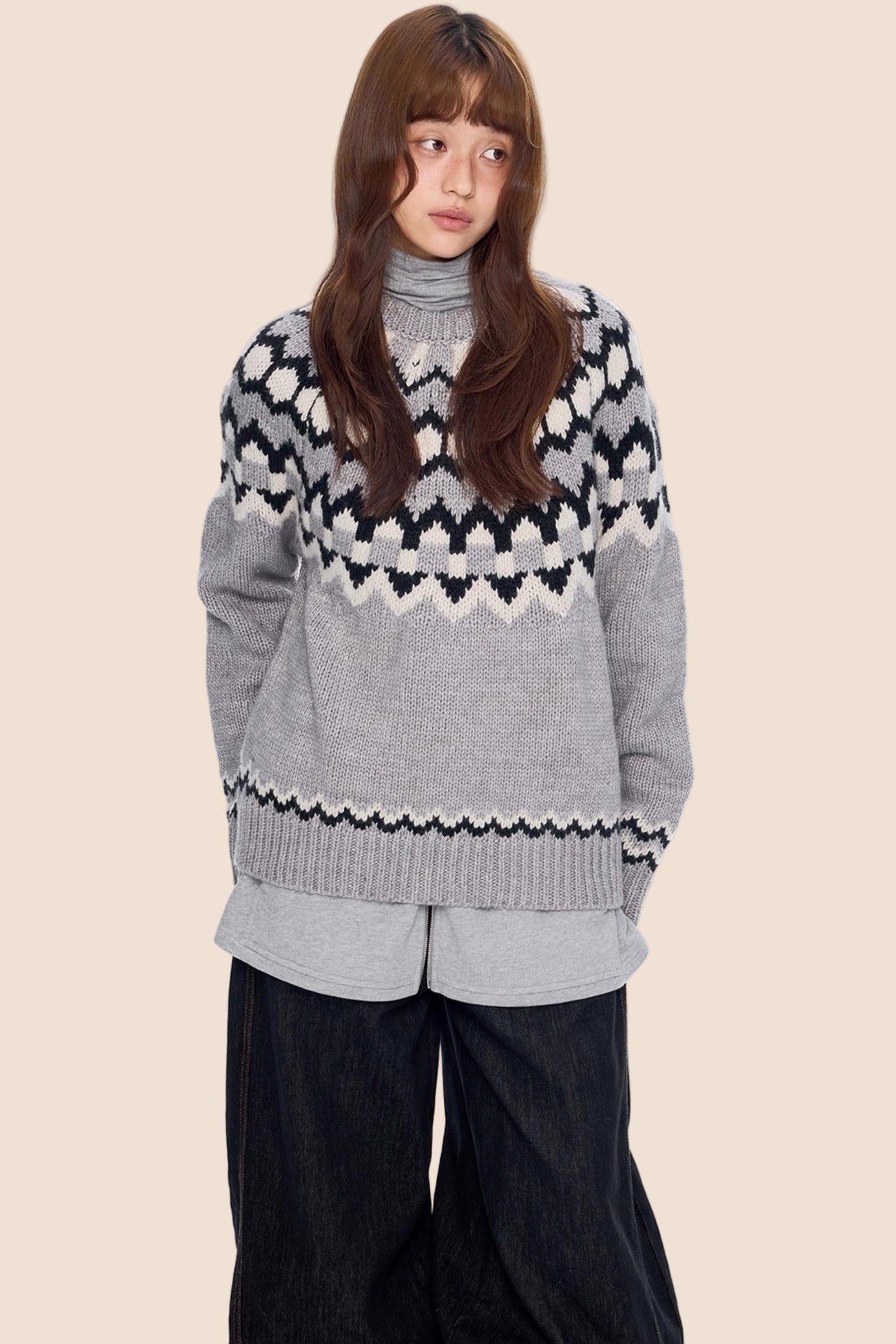 Fair Isle Knit Sweater