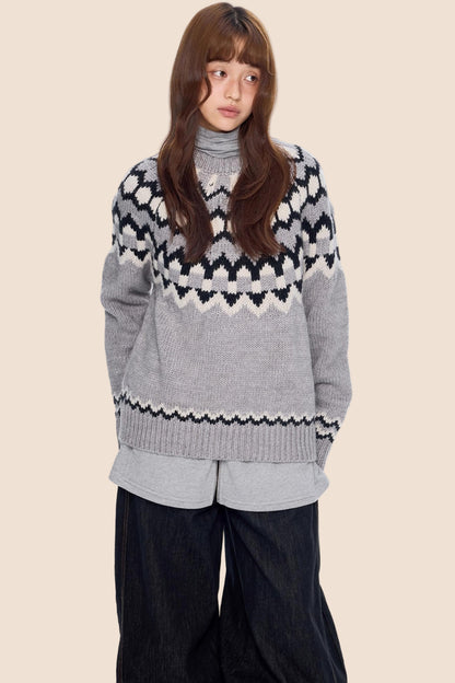 Fair Isle Knit Sweater
