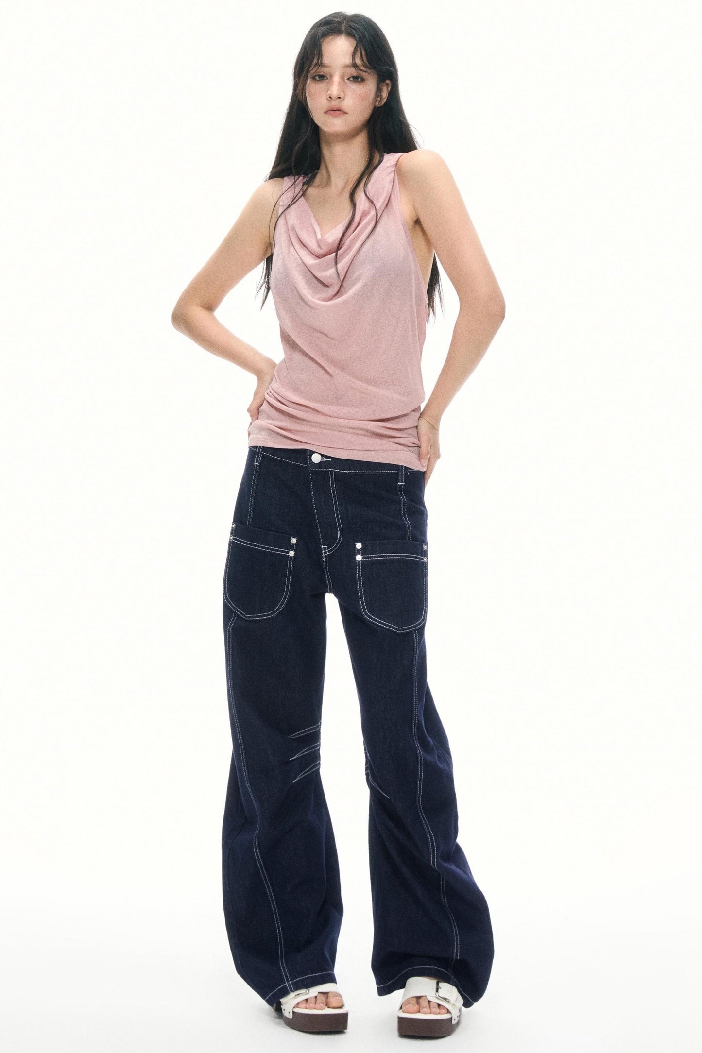 Pink Hooded Camisole