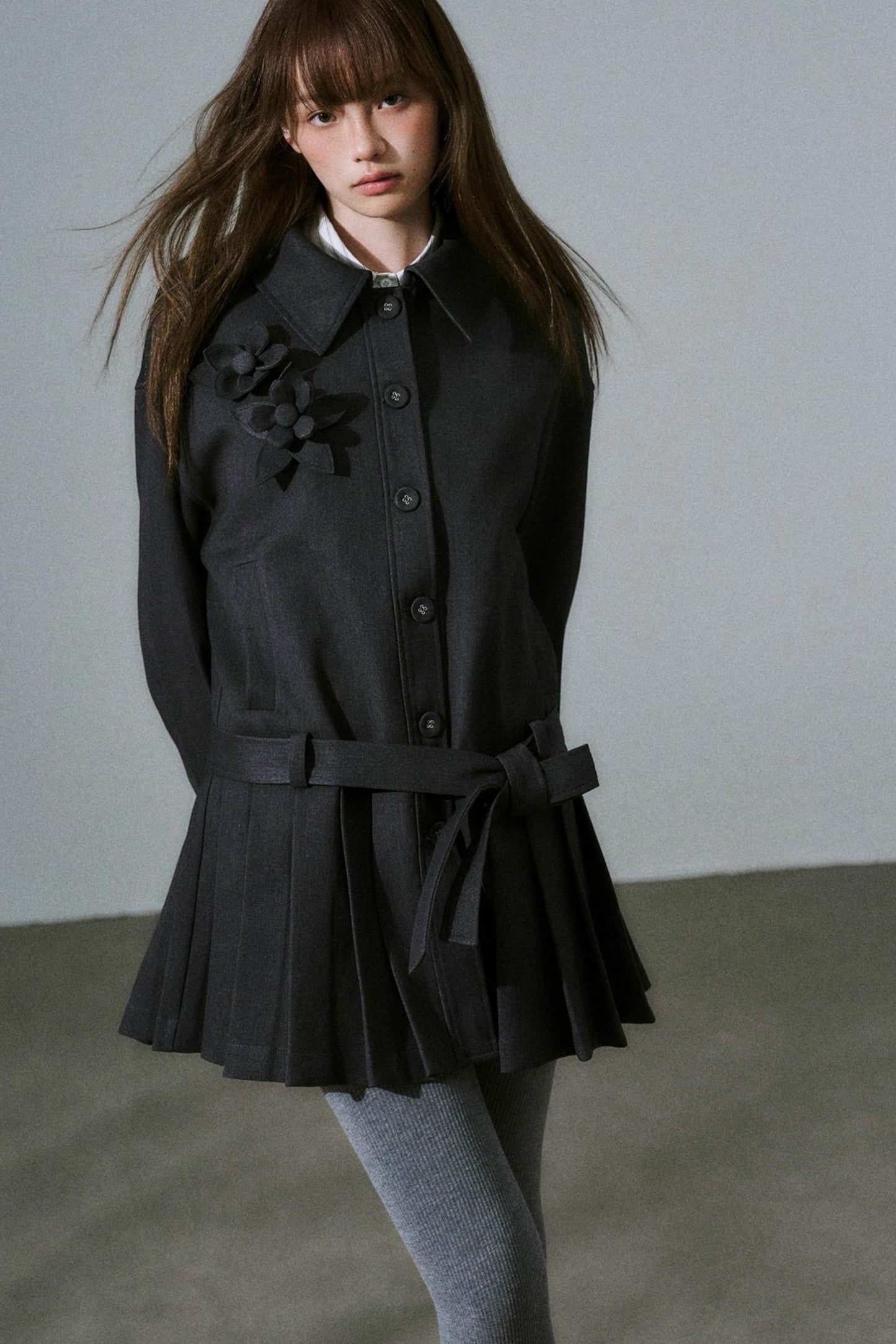 Forest Tencel Wool Trench Coat