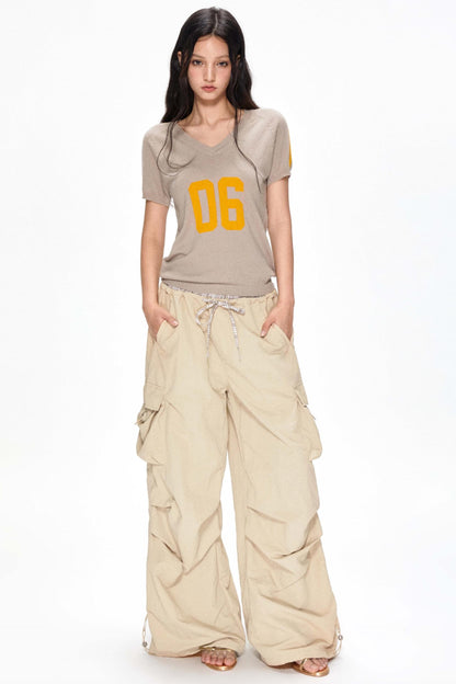 Color-Block Wide-Leg Pants