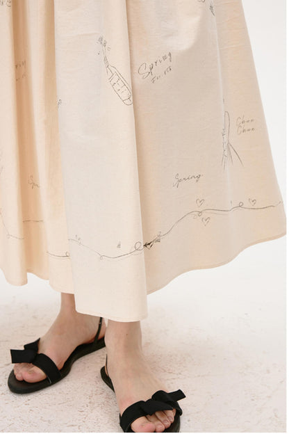 Summer Pleated Skirt