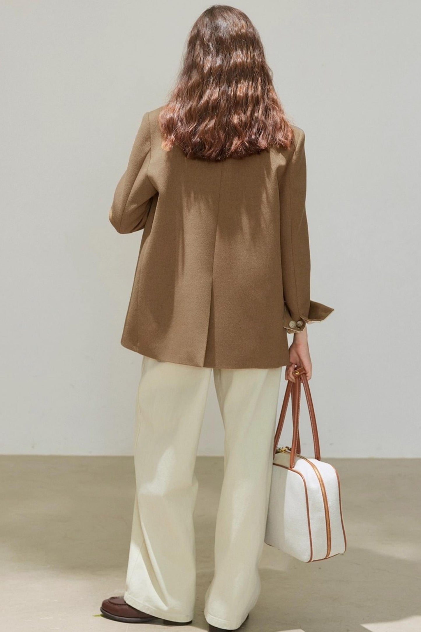 Jacquard Woolen Coat