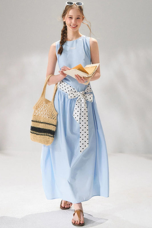 Kleid mit Blumenmuster und Polka Dots