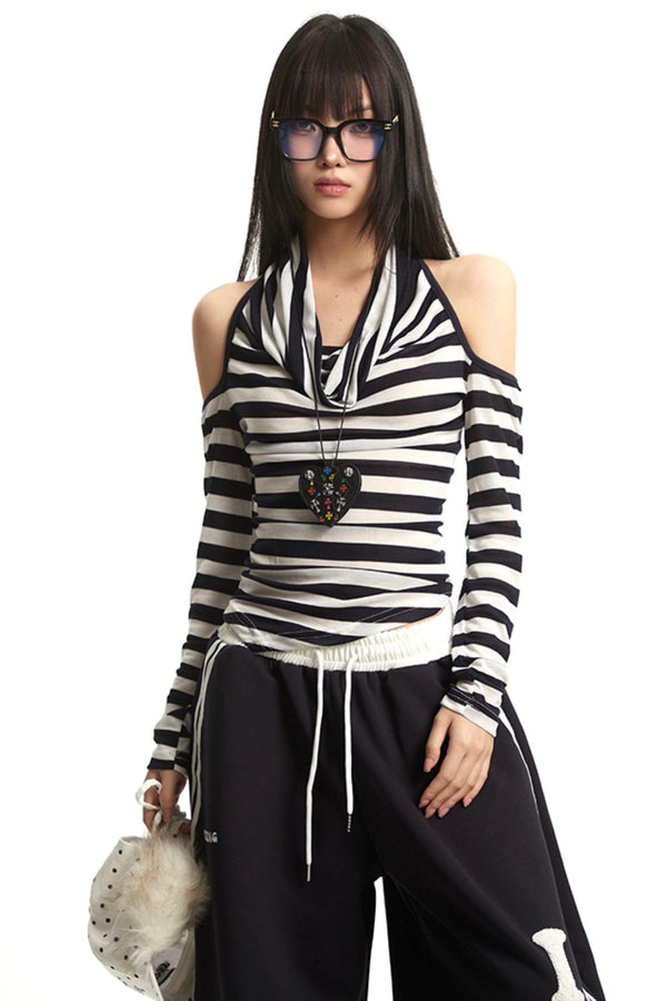 Vintage Halterneck Long Sleeve T-Shirt