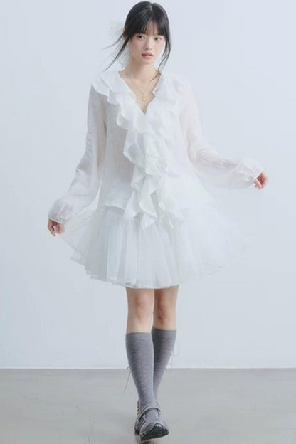 Gonna in tulle Ballet Mist