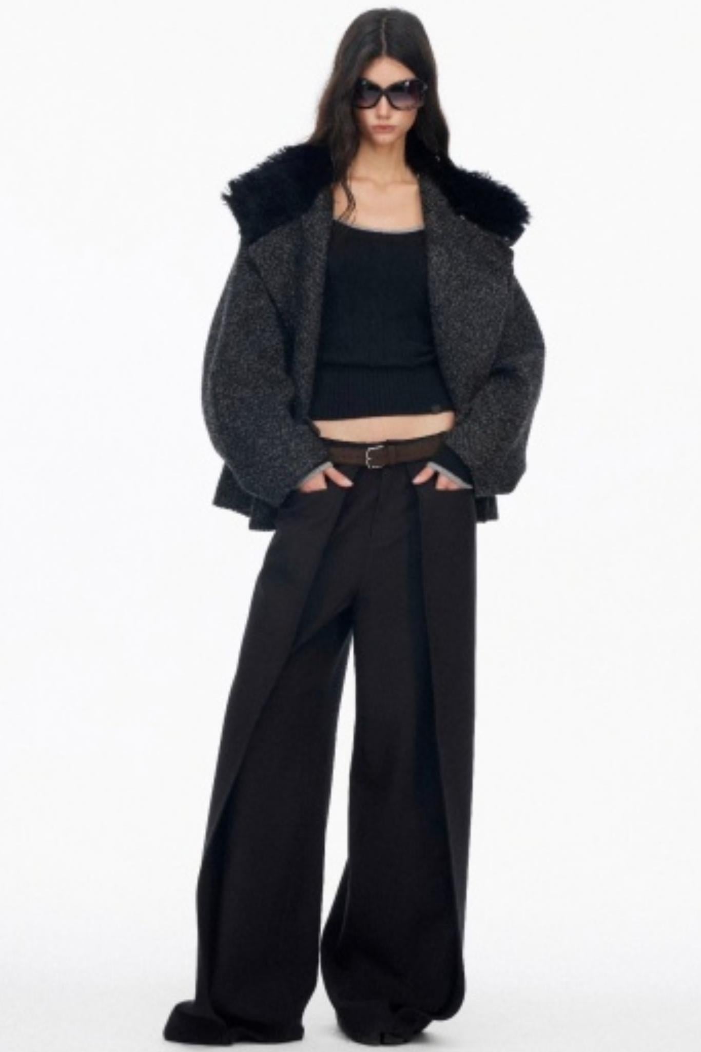 Luxury Pleated Draped Pants