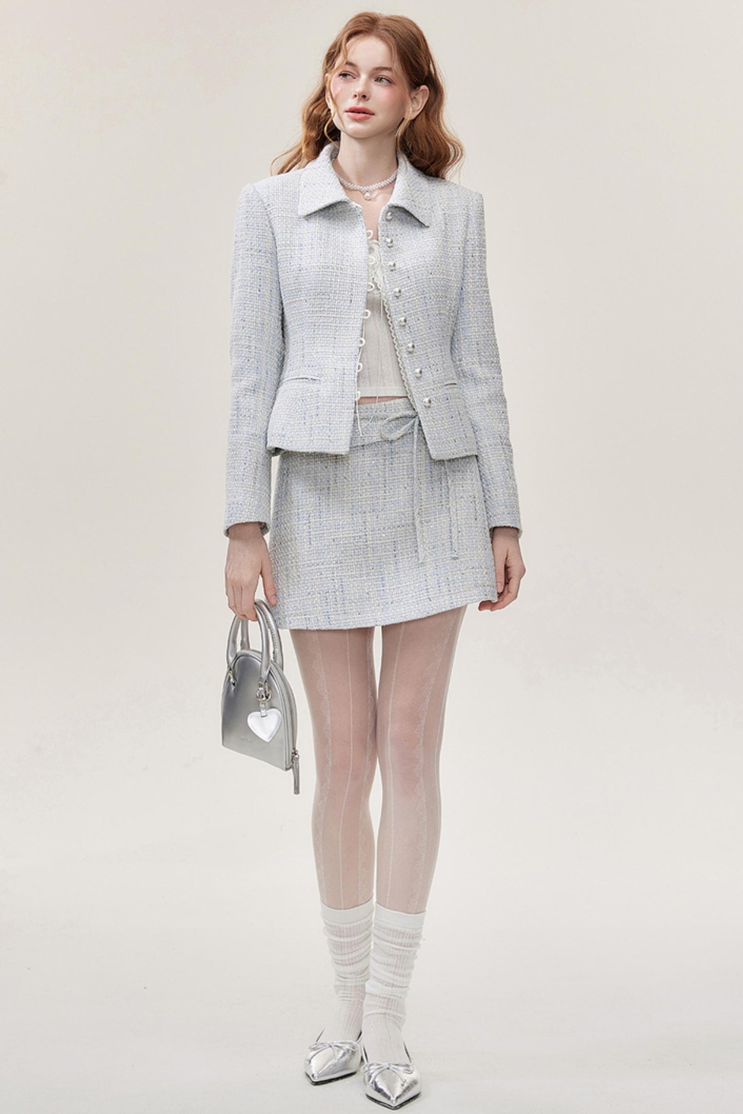 Chic Two-Piece Short Jacket Skirt Set-Up