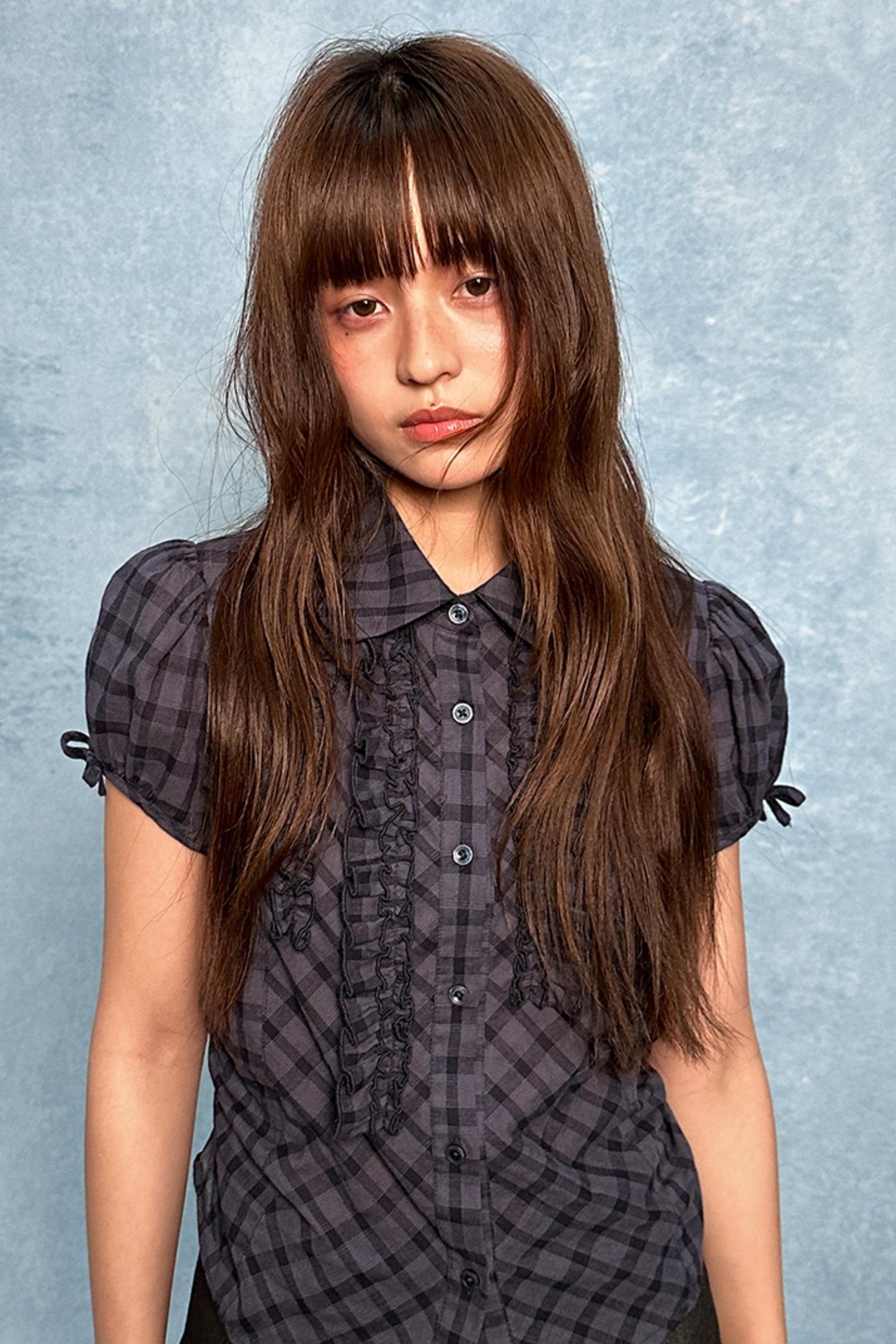 Plaid Lace Summer Shirt