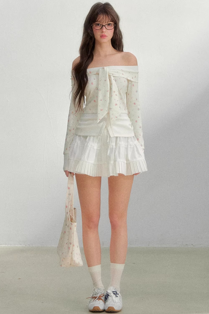 Bright Cherry Tie-Up Blouse