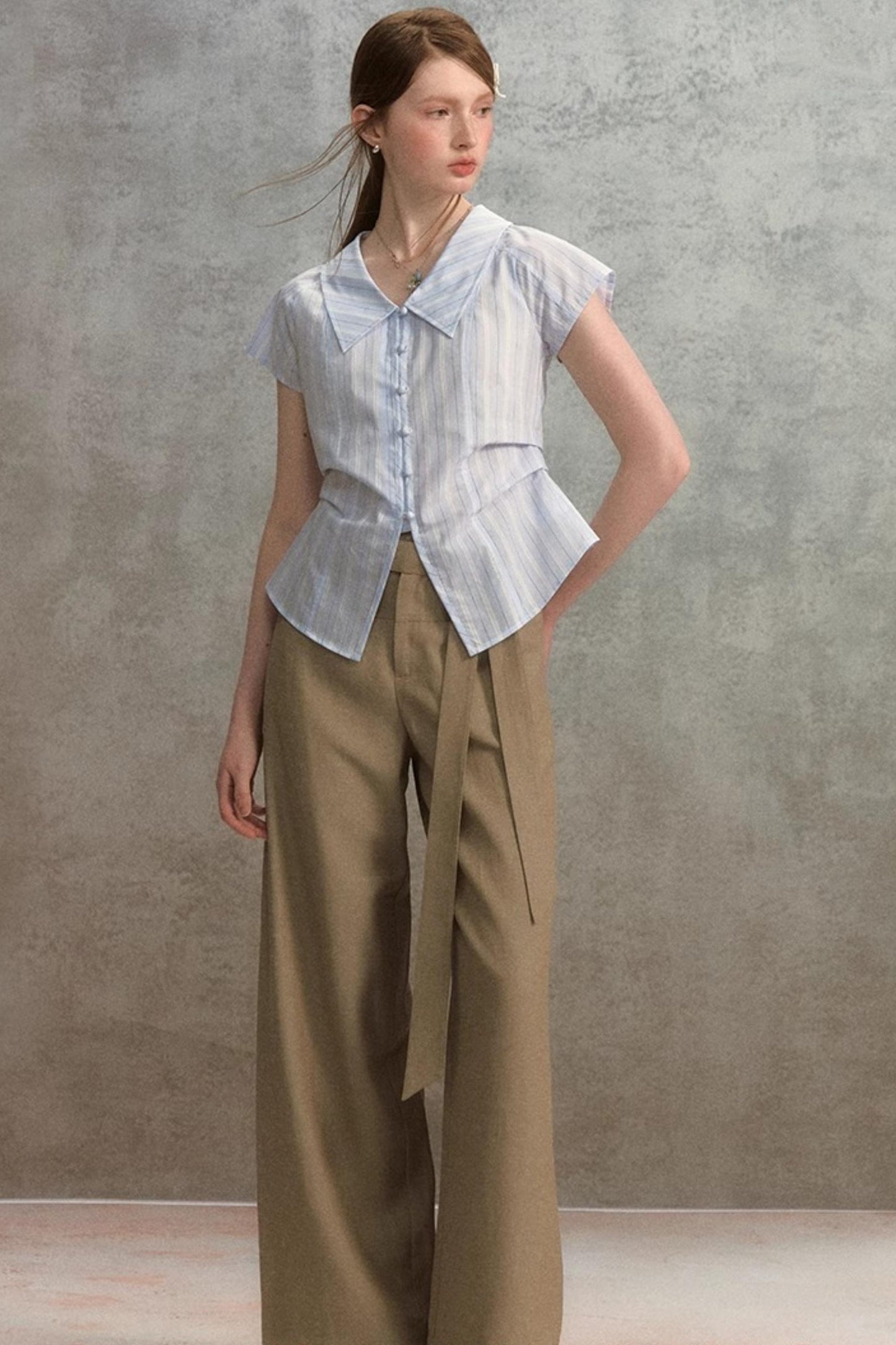 Chic Pink Striped Slim Fit Shirt