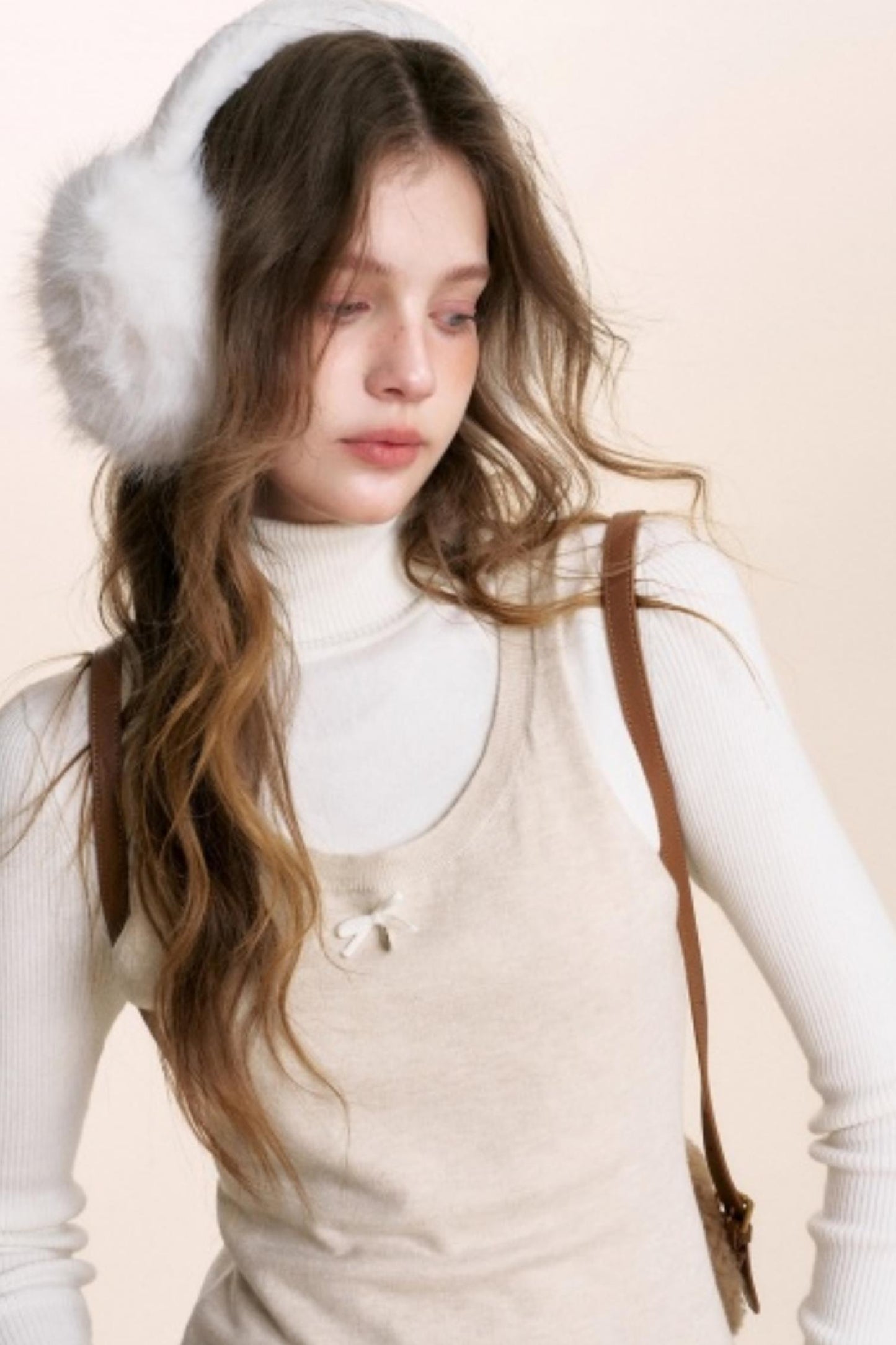 Fake Two-Piece Wool Blend Knit Vest