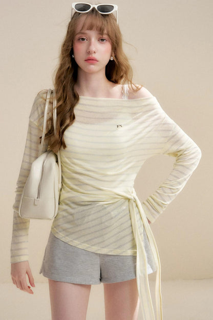 Short A-line in pizzo arricciato