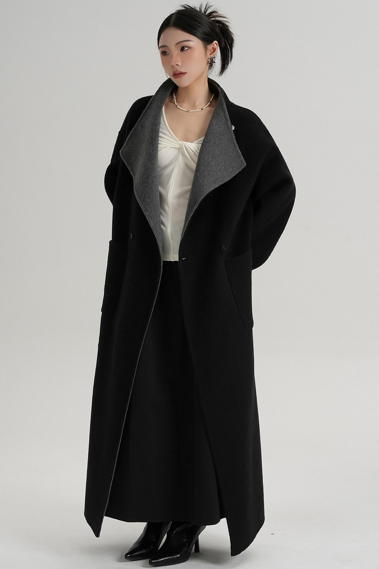 Stand-Up Wool Coat