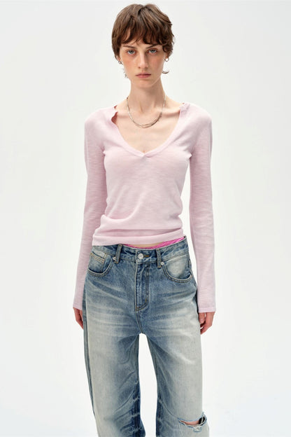 Glass Neck Knitted Base Top