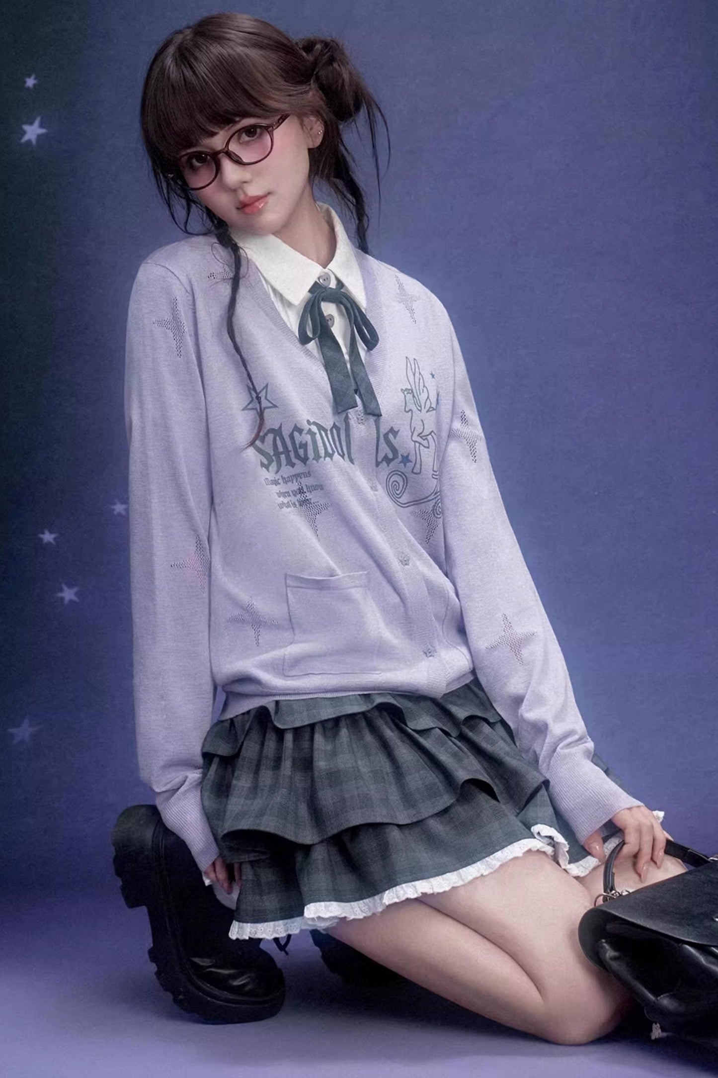 Celestial River Knit Cardigan Set