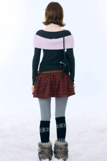 Bow-Knot Knitted Halter Top