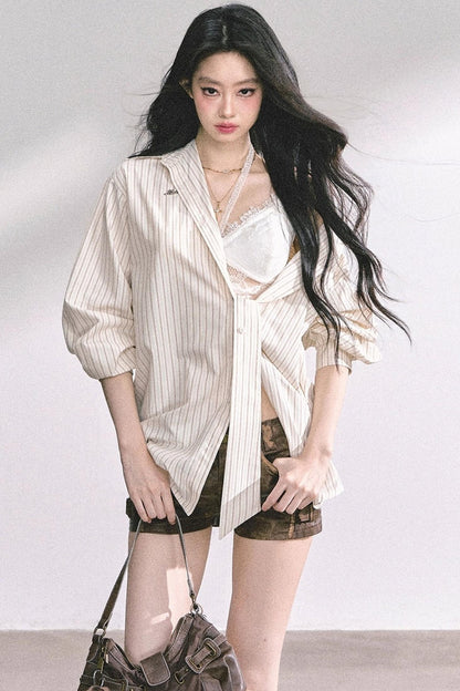 French Stripe Sunscreen Shirt