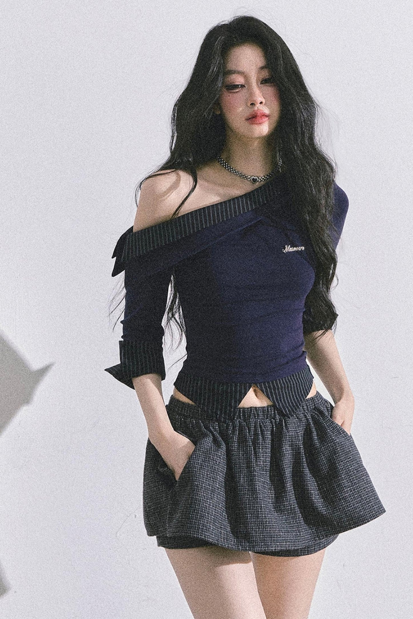 Gray Tone Striped T-Shirt