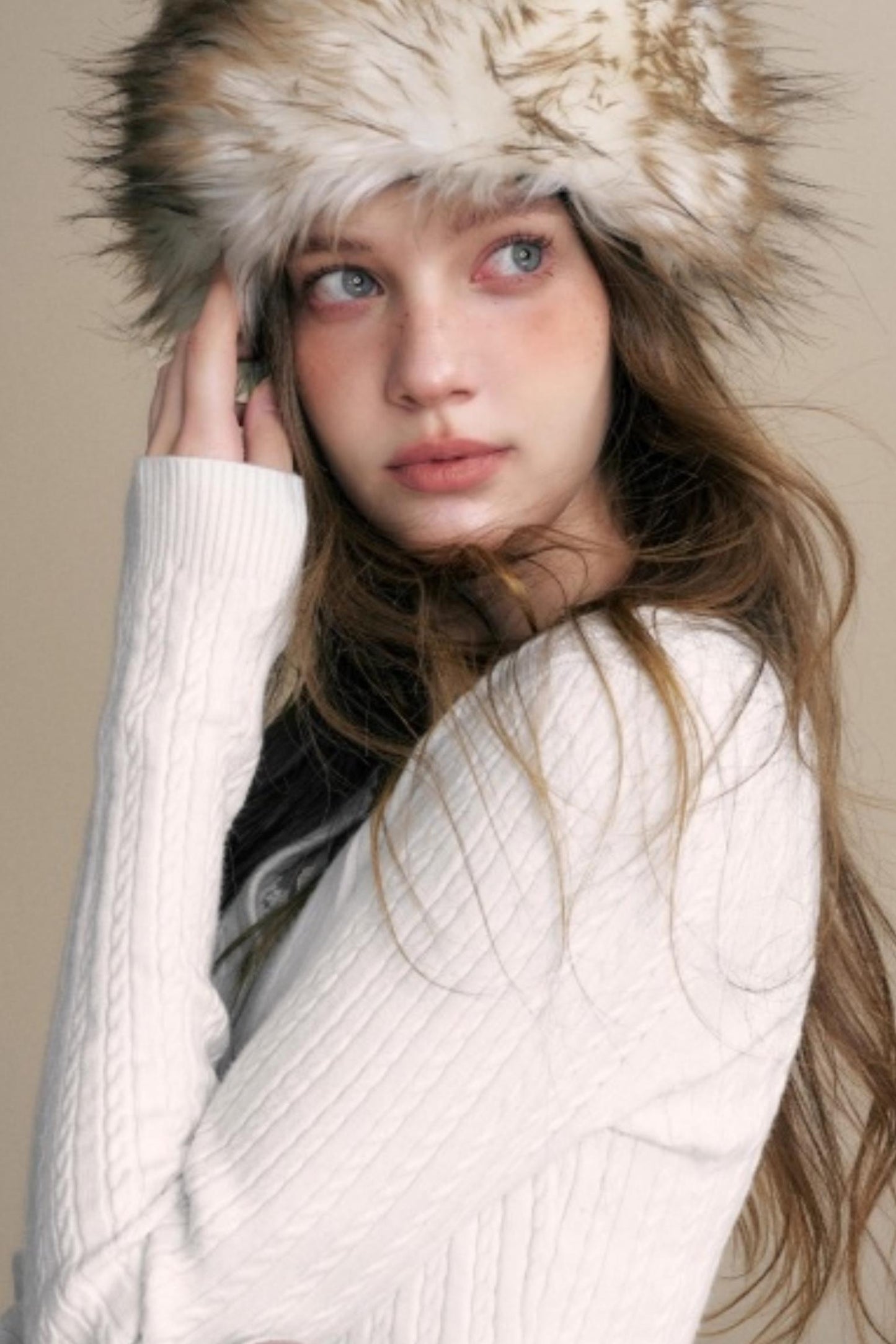 Fine Cable Knit Cardigan