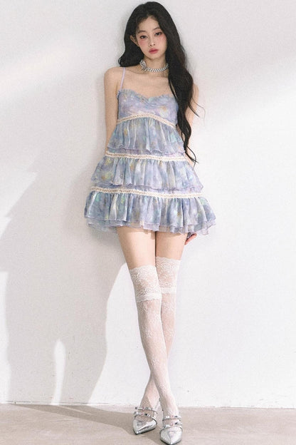 Halter Floral Elegance Dress