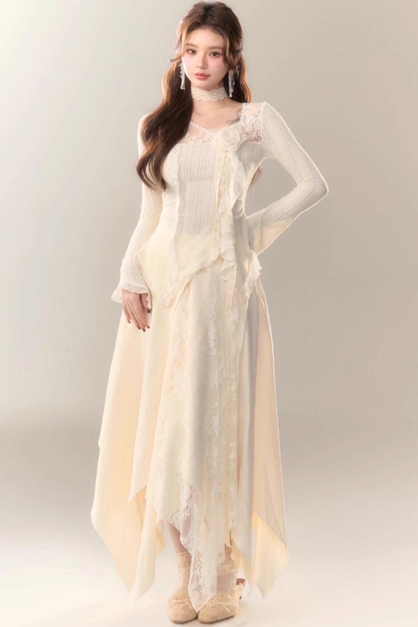 Wild White Tea Skirt Set-Up