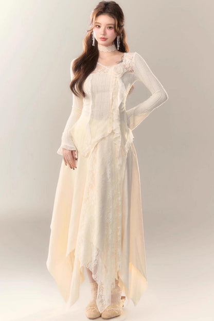 Wild White Tea Skirt Set-Up