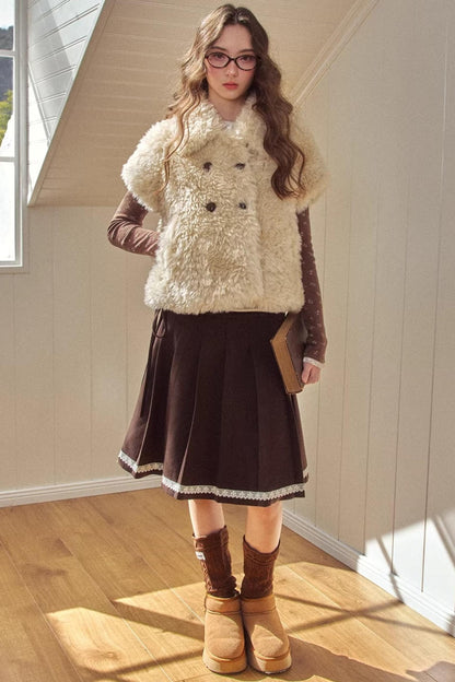 Baby Doll Collar Fur Jacket