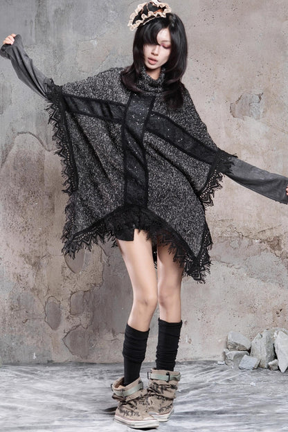 Retro Punk Cross Cloak