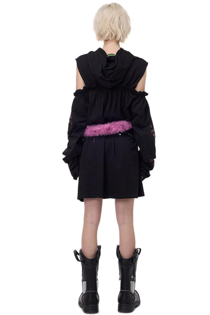 Electric Moon Off-Shoulder Dress