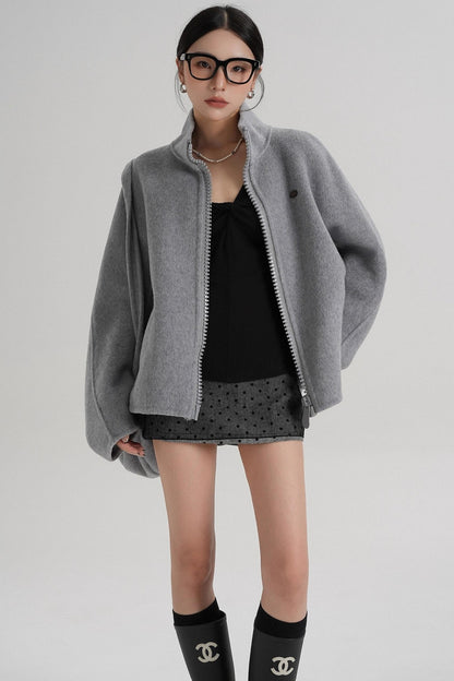 Structured Reversible Wool Jacket
