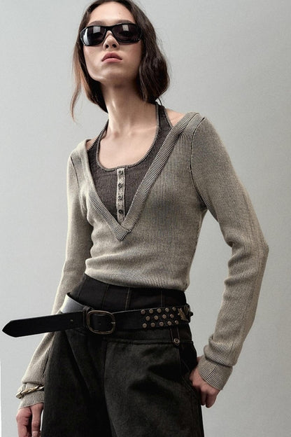 Genesis V-Neck Knitted Base Shirts