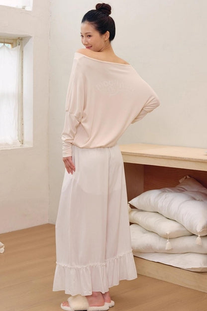 Puff Sleeves Cotton Long-Sleeved T-Shirt