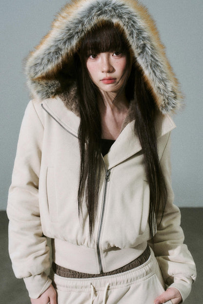 Versatile Fur Collar Jacket