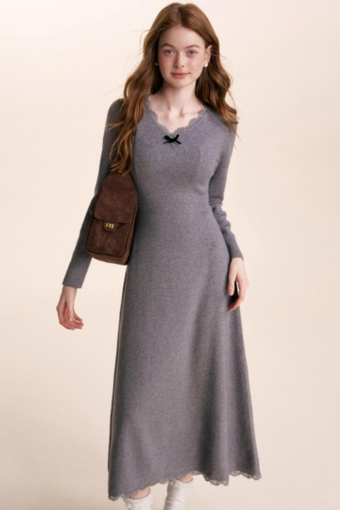 Romantic Lace Knit Dress