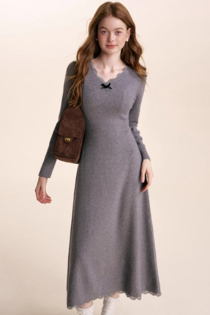 Romantic Lace Knit Dress